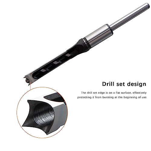 Kingbra Woodworker 1/2 Inch Mortise Chisel & Bit Set, Square Hole Drill Bits Mortising Chisel Set #TOP2