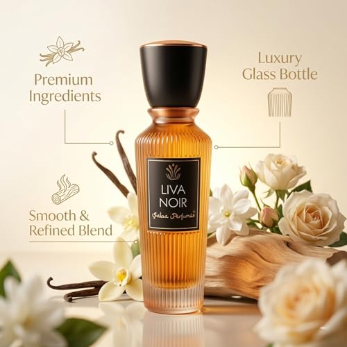 Image of Saba Liva Noir Perfume 50ml for Women | Long Lasting Floral Eau De Parfum | Lavender, Vanilla & Soft Musk Notes | Premium Fragrance for Daily Wear, Office, Parties & Gifting