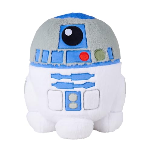 Simba Peluche R2 D2 Achuchable 35 cm, Peluche Suave Star Wars para Abrazar y Dormir, Muñeco Blandito Bebé y Niños Desde 0 Años, Personajes Coleccionables (6315870816)