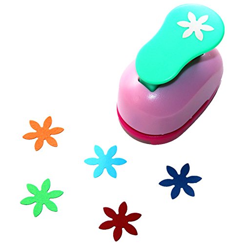 Cady Hole Puncher 1 Inch Paper Punch,- (3 Pack Combination Of Flowers - Personalized Paper Craft Punchers Shapes Set - For Scrapbook Engraving Kids Artwork - Greeting Card Making Diy Crafts #TOP3