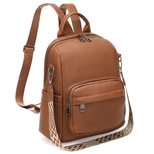 Mini sac à dos femme en cuir végétalien léger GAEKEAO pour un usage quotidien