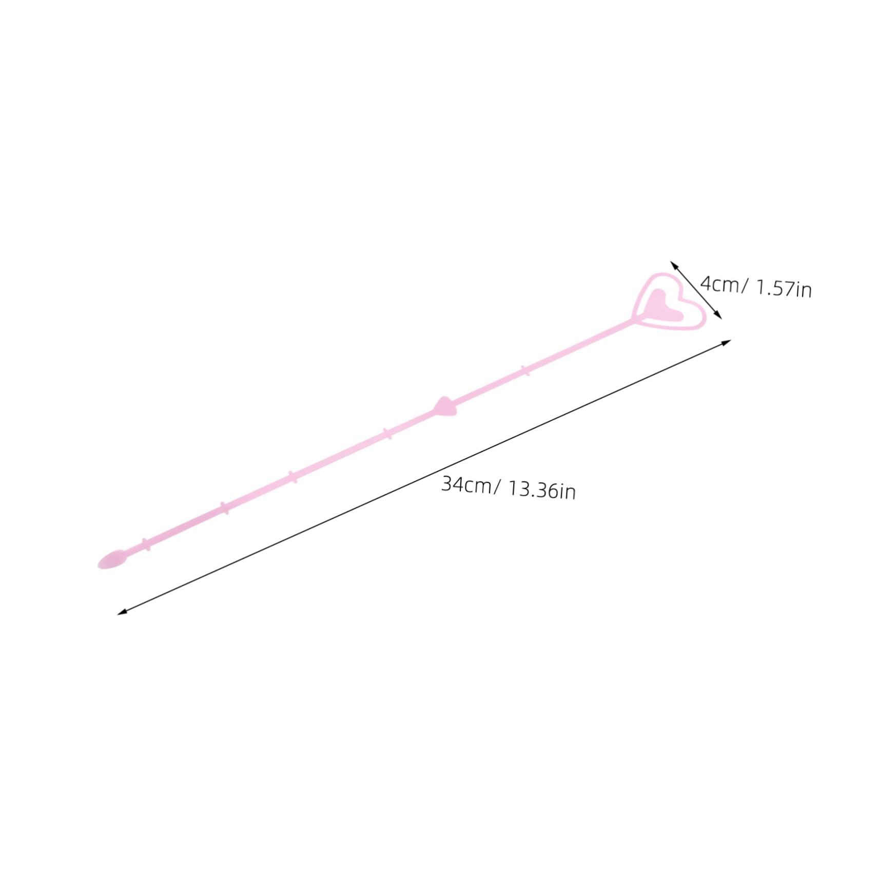 Operitacx 80pcs Card Holder for Bouquets: Plastic Floral Picks Heart Design 13.4inch - Floral Pick Card Holder - Picture Stick for Centerpiece and Flower Arrangements