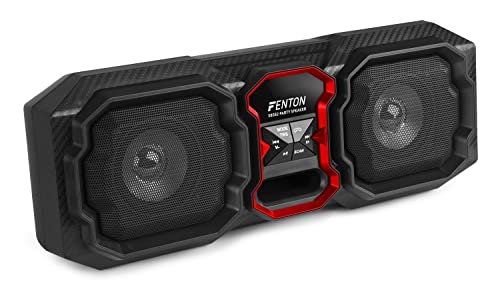 Fenton SBS82 Altavoz Bluetooth portátil de 80 W con función de Llamada, Reproductor MP3 y Entrada AUX