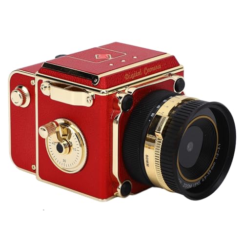 Appareil photo numérique 56MP FHD 2,7K caméscope vintage zoom 16x écran 2 pouces rouge
