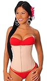 Salome 315-1 Fajas Colombianas Cinturilla Reductora para Adelgazar Waist Cincher (Nude, M)