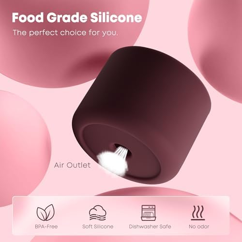 BUTRRRK Silicone Boot for Owala 24oz Water Bottles, Anti-Slip Protective Sleeve Bottom for Owala (Black Cherry) — view 4