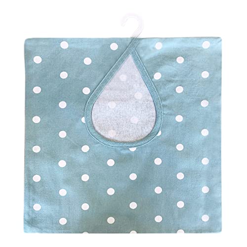 Online Kitchenware Sac à pinces à linge en coton avec crochet Bleu à pois, bleu Cover