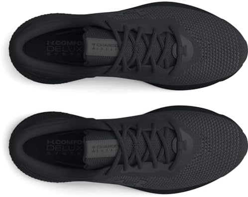 Under Armour Women's Charged Escape 4 Knit Running Shoe, (001) Black/Black/Black, 8.5 | Image 3