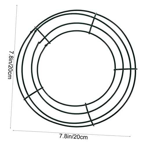 Base resistente para manualidades DIY GALPADA: aros redondos de hierro verde de alta calidad 3