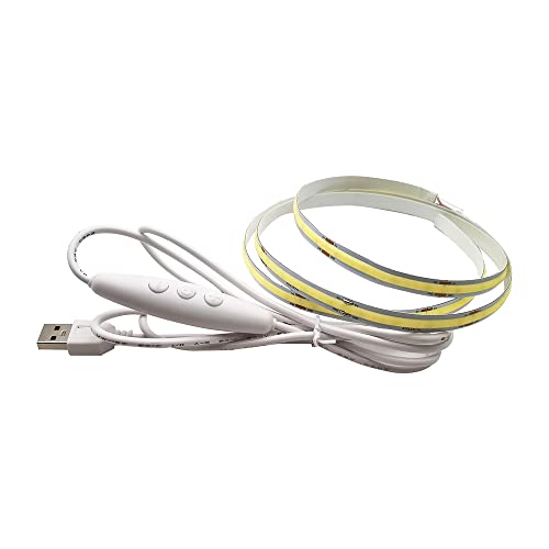 Tira LED COB Dimmable USB 2 m blanca 7W/m para TV miniatura 2