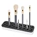 Arsty Portable Silicone Makeup Brush Holder Cosmetic Organizer (BLACK)