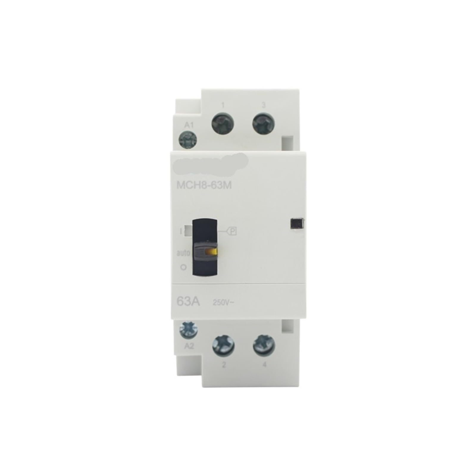 Contacteur modulaire AC 63A 220V rail DIN inverseur commande manuelle bipolaire 2NC