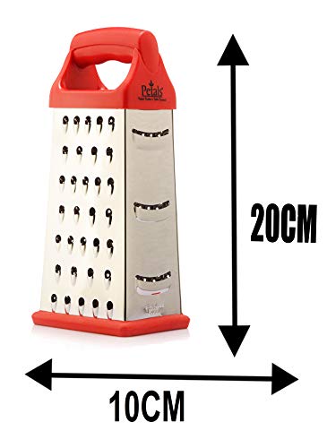Image of Petals 4-Sided Grater Slicer Cheese Multi Grater 21cm(Colour May Vary)