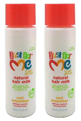 Just For Me Hair Milk Curl Smoother, 8 Ounce (Pack of 2)