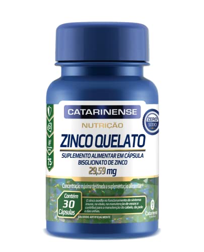Catarinense Zinco Quelato Cat Nutrição 30 Cps