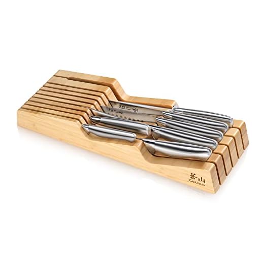 Cangshan Sanford Series 1027143 German Steel 8-Piece BBQ Knife In Drawer Set