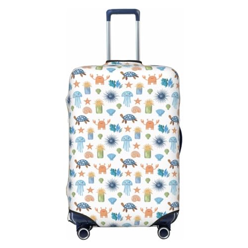 Travel Luggage Cover - Sea Turtle Gift No.20056 Washable Suitcase Covers Protector Fits 18-32 Inch Luggage