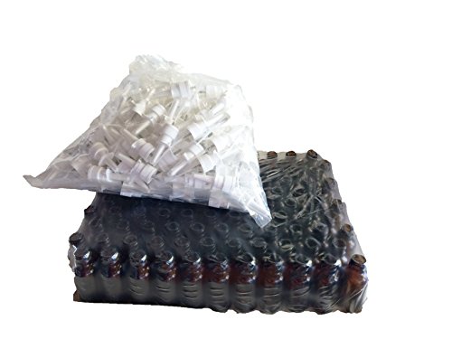 Snoot-Brand Amber Glass 120-Pack Travel-Sized 30ml (1oz) Empty Nasal Sprayers for Colloidal Silver and Saline - NO Labels