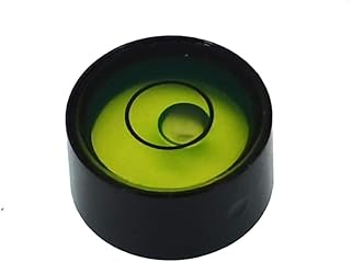 Mini Metal universal horizontal bubble water level level level level balance bubble level round 15x8mm (Black greenï¼‰
