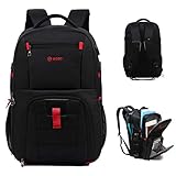 Business Laptop Backpack with Headphone Port – 15,6” Notebook Tablet Waterproof Travel Rucksack Gaming Backpack or School Bookbag for College – Multi-Compartment – Large Capacity – For Women & Men