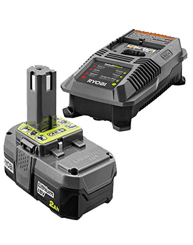 Ryobi ONE+ 90 MPH 200 CFM 18-Volt Lithium-Ion Heavy Duty Durable Cordless Leaf Blower - 2.0 Ah Battery and Charger Included, Compact, Lightweight Design Ideal For Use On Hard Surfaces