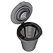 Cuisinart SS-RFC HomeBarista Reusable Filter Cup – Brew Coffee or Tea and Drop Wasteful Plastic from Single-Serve Pods with Sustainable Coffee Accessories, Gray
