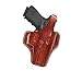 Massimo OWB Thumb Break Fits Glock 17 22 31 Leather Gun Holster (Brown)