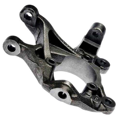 Image of Detroit Axle - Front Right Steering Knuckle for Jeep 2007-2012 Wrangler 2018 Wrangler JK, Passenger Side Steering Knuckle Assembly 2008 2009 2010 2011 Replacement