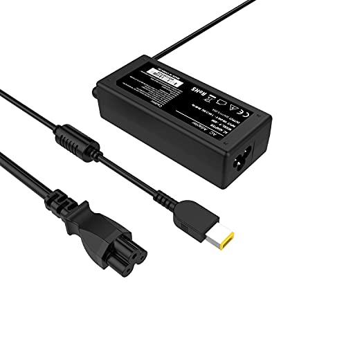 65W 45W 20V UL Listed Charger Square Tip for Lenovo ThinkPad T/X/E/L/B/Z ThinkPad T450s T470 T460 G50 T440 T450 Yoga IdeaPad Supply Cord (NOT USB-C) by Uflatek