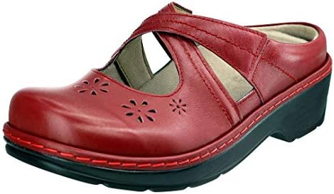 burgundy nursing shoes