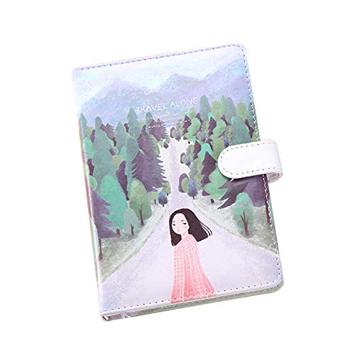 Journal d'écriture en cuir PU format A6 bloc-notes coloré pour carnet de voyage
