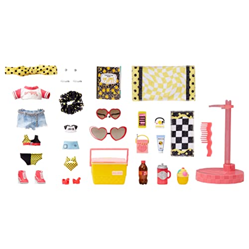 LOL Surprise Tween Babysitting Sleepover Party - RAE SANDS & SPF Q.T. - Unbox 20 Surprises - Includes Dolls with Colour Change Feature - Suitable for Kids Ages 4+, Multicolor, 10.8x6.32x16.51 cm