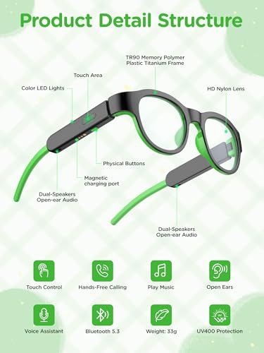 Smart Bluetooth Glasses for Kids with Blue Light Protection - Image 3