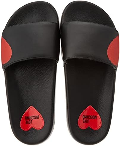 Love Moschino women slides nero 8 US | Image 4