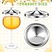 6 Pcs Stainless Steel Wine Glass Covers Wine Glass Covers to Keep Bugs out for Drinks Coffee Mugs Tea Cups Water Glasses Drinking Accessories