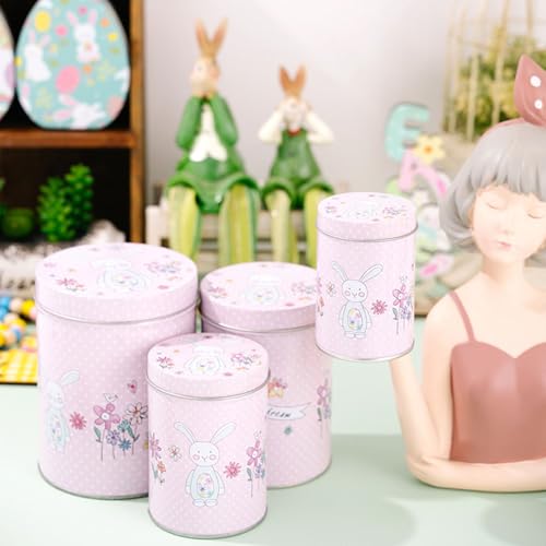 Boîtes en métal de Pâques décoratives pour rangement maison - 7
