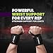 Chocofit Wrist Wraps for Weightlifting Men with Thumb Loop 2 Pack | 18-inch Lifting Wrist Straps for Weightlifting Women | Gym Wrist Support Weight Lifting, Weight Lifting Wrist Wraps for Working Out