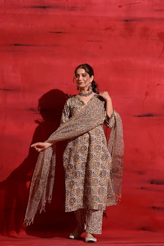Image of Kalaanj Women Women Rayon Blend Kurta Set