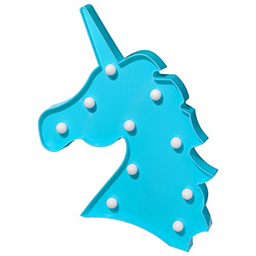 3C4G Blue Unicorn Battery Powered Marquee Light