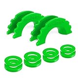 AUTMATCH Pack of 2 D-Ring Shackle Isolators Washers Kit 2 Rubber Shackle Isolators and 4 Washers Fits 3/4 Inch Shackle Gear Design Rattling Protection Shackle Cover Green
