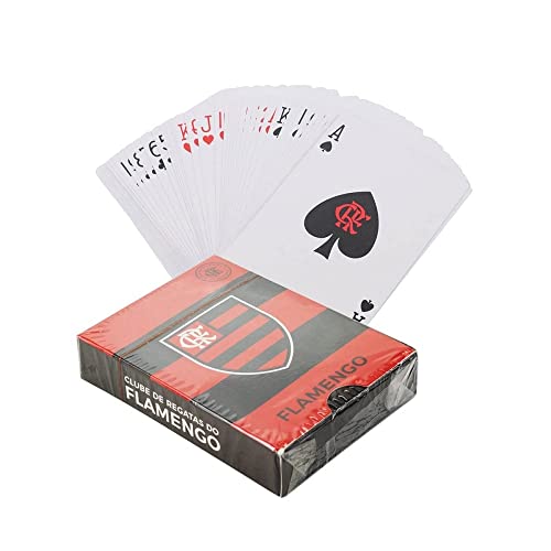 Baralho Flamengo Pl&aacute;stico Oficial