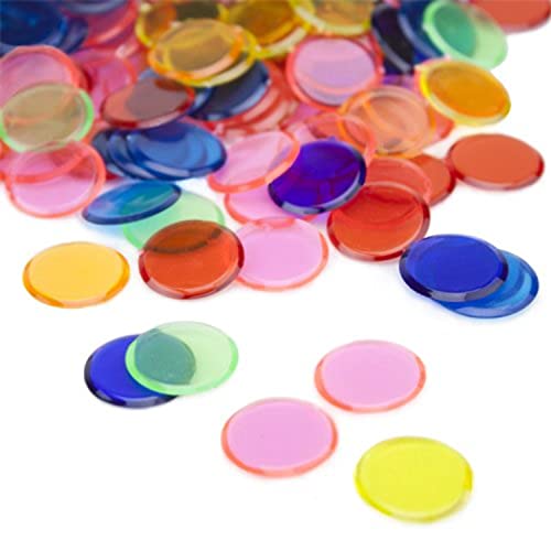 Royal Bingo Supplies 1000 Pack Of Bingo Chips (Mixed) – Bulk Set Of ¾-Inch Translucent Markers For Bingo, Counting & Game Tokens, Great For Bingo Halls & Large-Size Games #TOP1