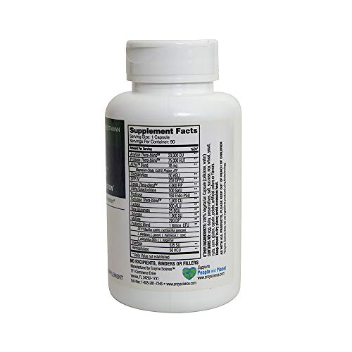 Enzyme Science™ Critical Digestion™, 90 Capsules – High Potency Support For Digestion, Bloating, Indigestion, & Irregularity – Digestive Probiotic Supplement – Gut Health Formula –Vegetarian – Non-Gmo #TOP2