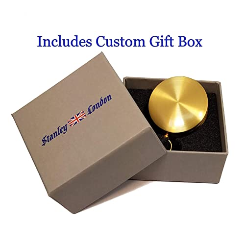 Personalized Wilderness Scouting Brass Pocket Compass | Engraved Gift For Husband, Son, Scouts, Camping, Hiking (My Own Text) #TOP7