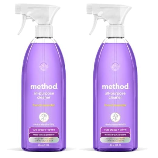 Method All-Purpose Cleaner Spray, French Lavender, Perfect for Most Counters, Tiles and More, 28 Fl Oz (Pack of 2)