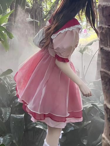 Robe de fée en patchwork rose idéale pour vos pique-niques - 2