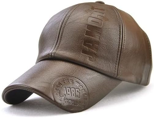 Leather Cap - Elevate Your Look with Timeless Style and Unmatched Sophistication Unleash Your Inner Icon: Premium Brown PU LeatherCap for Bold Souls