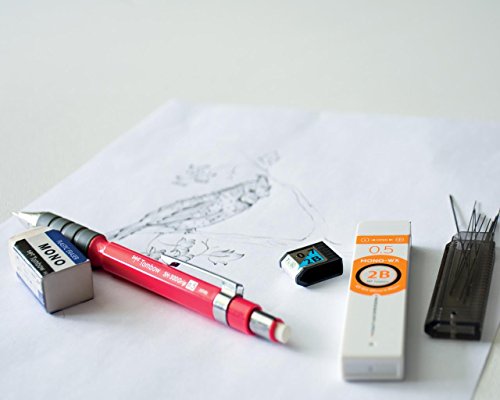 Image of Tombow Sh-300 Grip Mechanical Pencil|Tip size 0.5mm|Ideal for Students,Adults, Home, School, Office, Stationery Use|Writing, Sketching, Drawing,Mandala Art|Dark Green