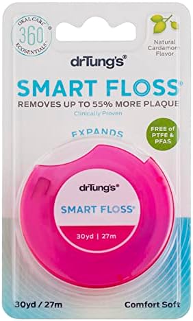 Dr. Tung's Smart Floss, 30 yds, Natural Cardamom Flavor 1 ea Colors May Vary (Pack of 11)