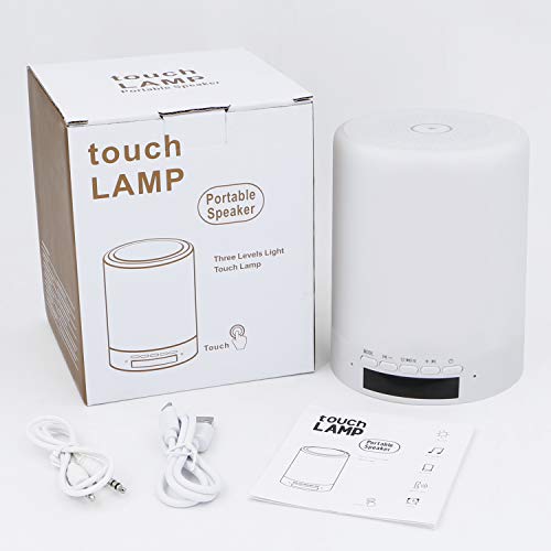 Engraved Touch Table Lamp For Mom，Personalized Touch Sensor Bedside Lamps With Bluetooth Speaker，Best Gifts For Mom (A-For-Mom) #TOP4